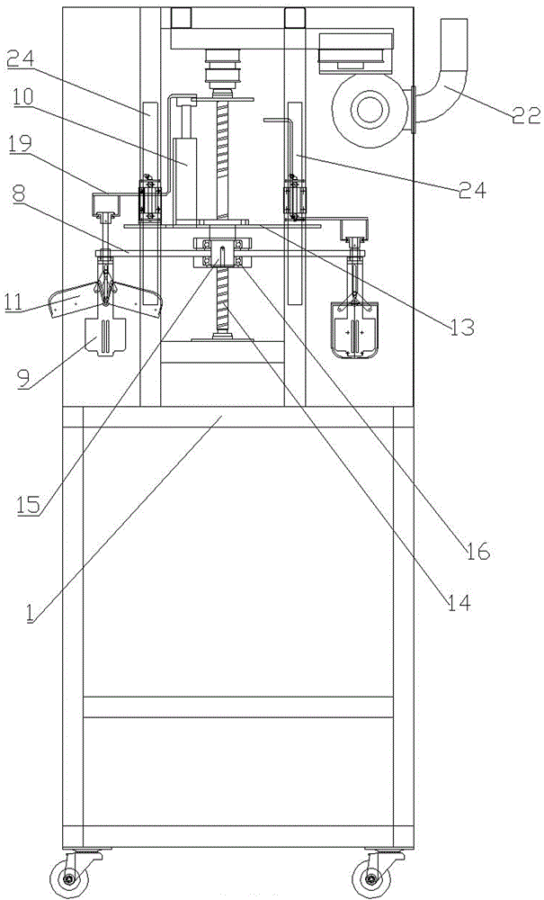 Automatic paint removing machine