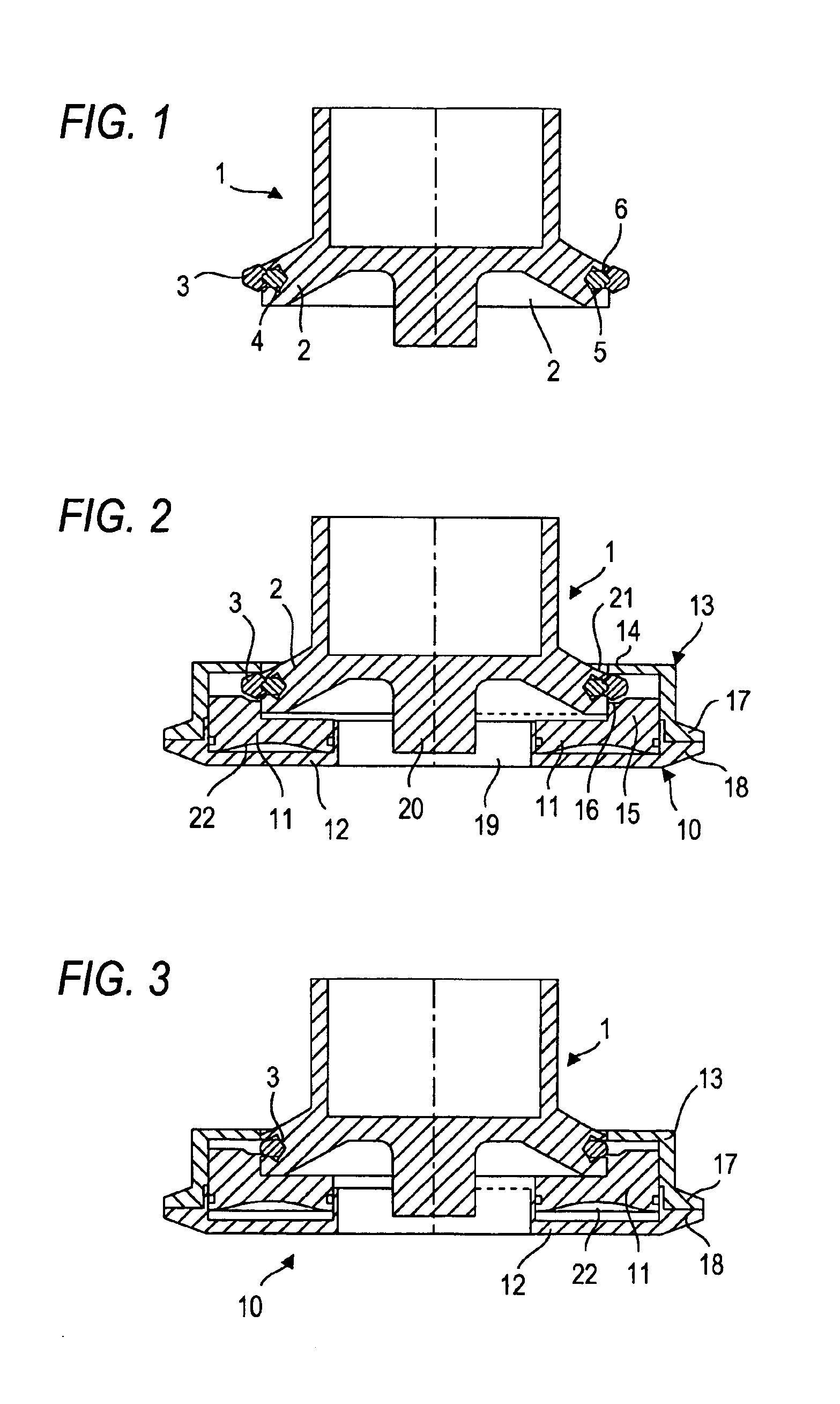 Method of assembling a sealing ring in an outer annular groove