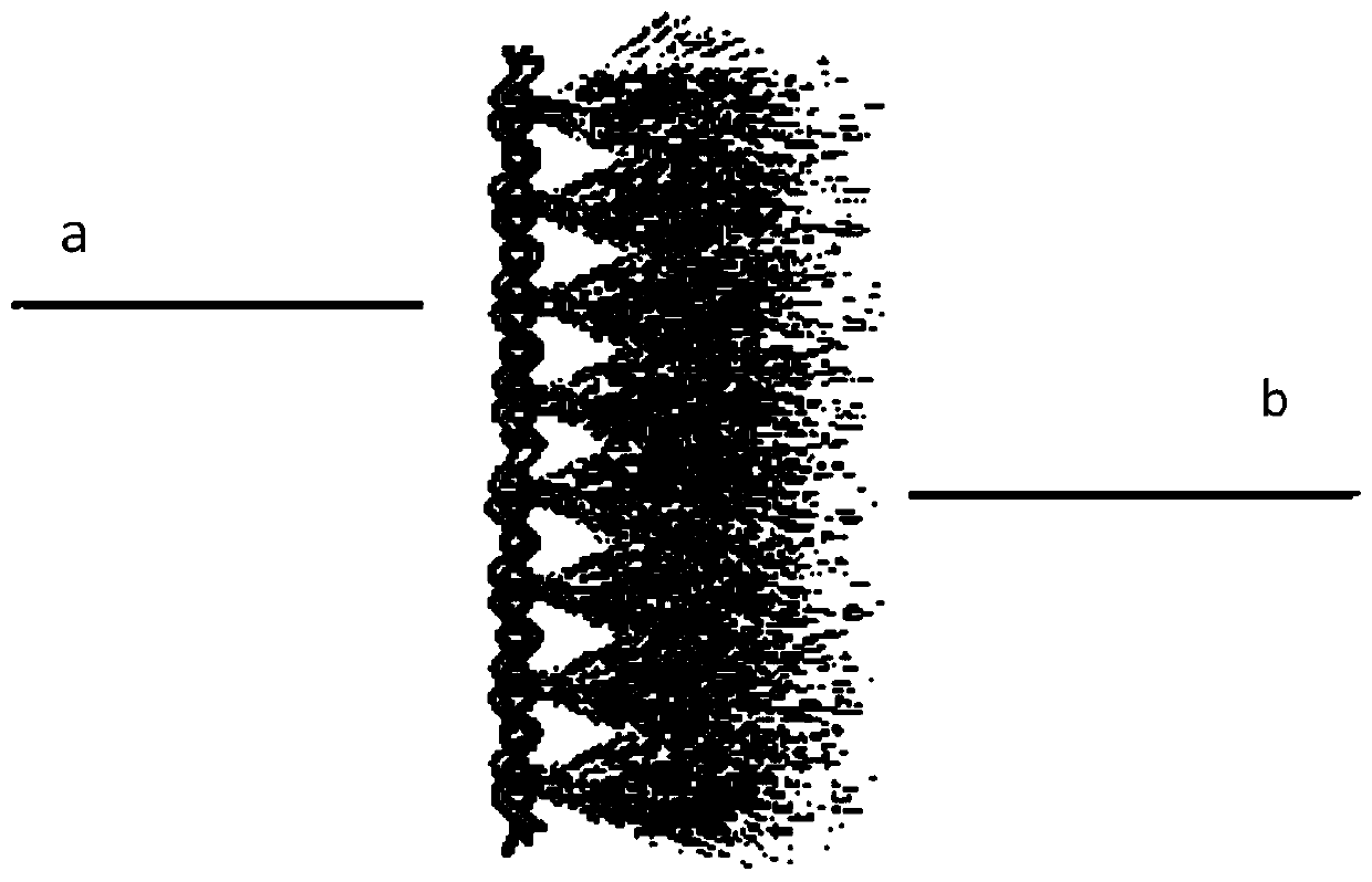 Knitted single-suede fabric for sewage treatment and manufacturing method thereof