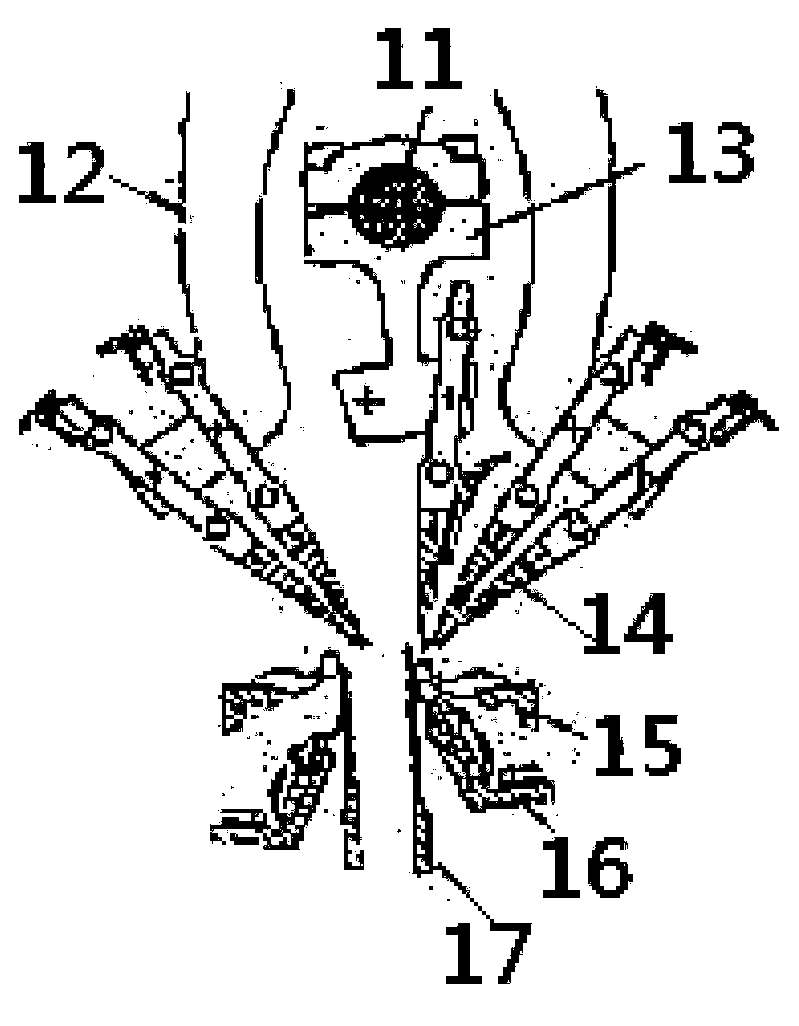 Knitted single-suede fabric for sewage treatment and manufacturing method thereof