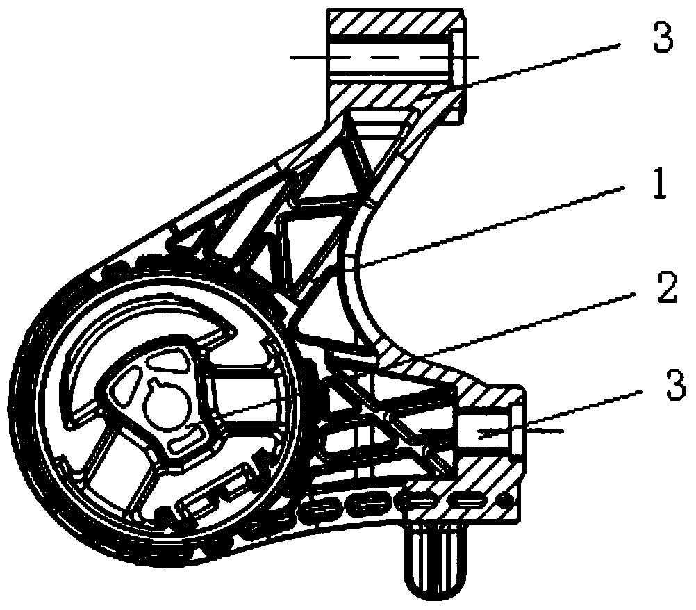 Making method of lightweight rubber shock absorption member for automobile