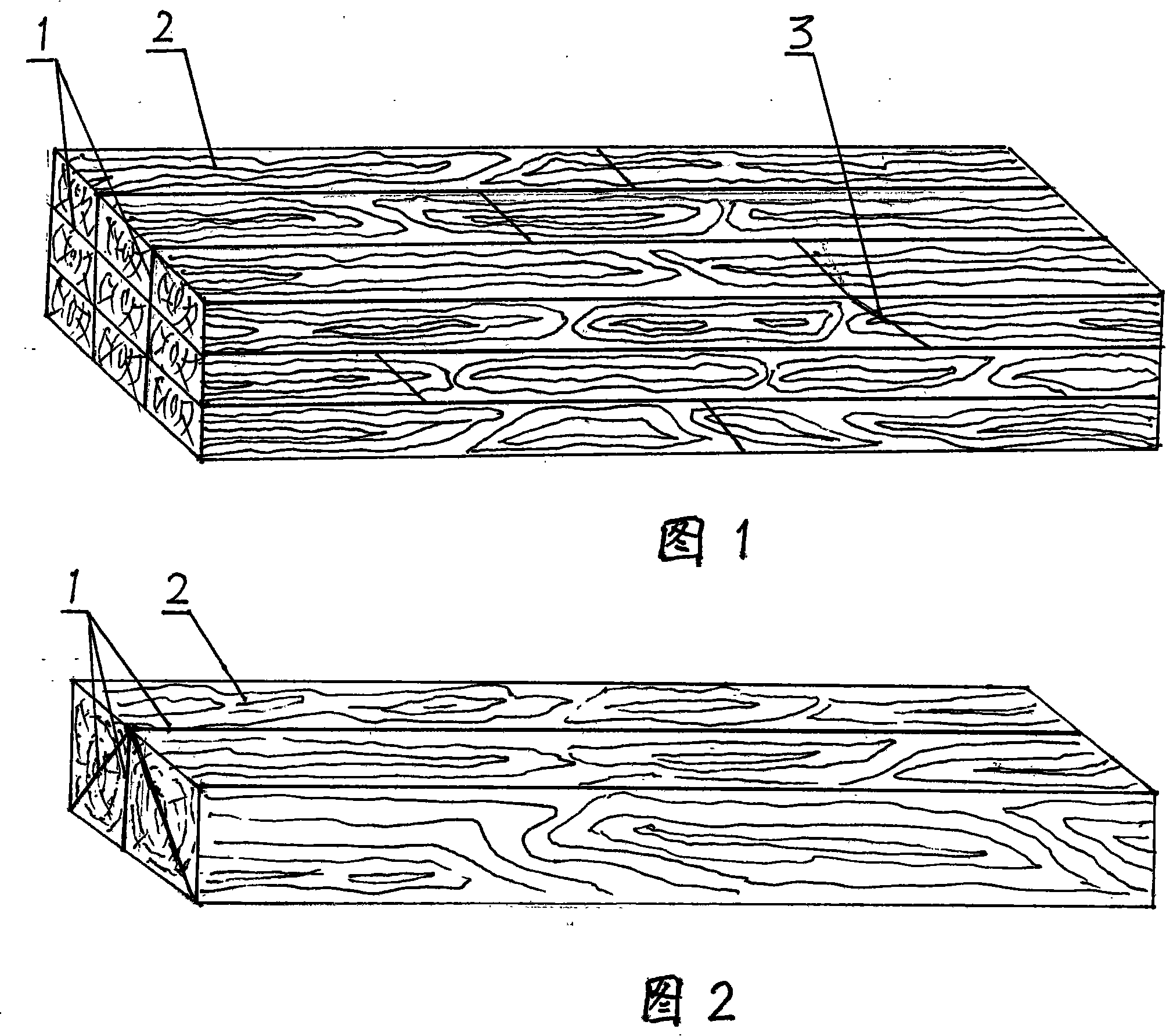 Method for producing cunninghamia lanceolata integrated material for outdoor