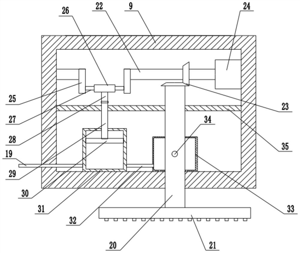 Height-adjustable dedusting and humidifying device for building construction