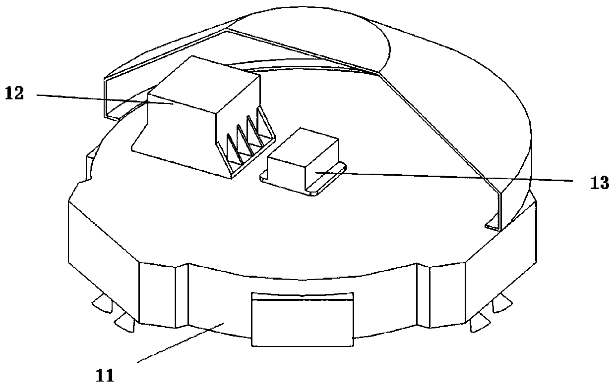 Six-degree-of-freedom active landing buffer device for spacecraft and control method