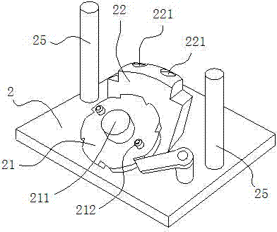 Spoke air hole double-hole processing mold and processing method thereof