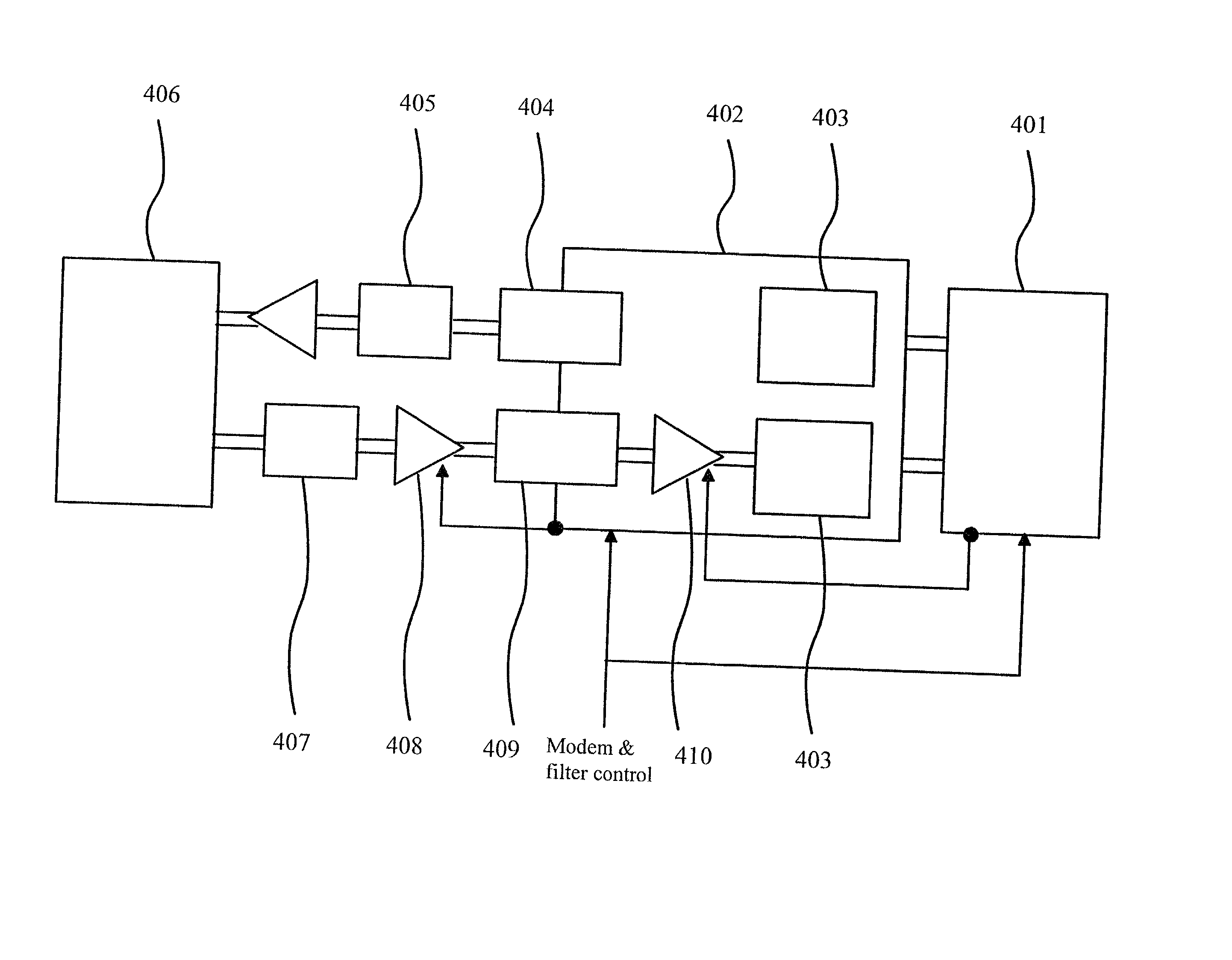 Method and apparatus for adjusting digital filters in a DSL modem