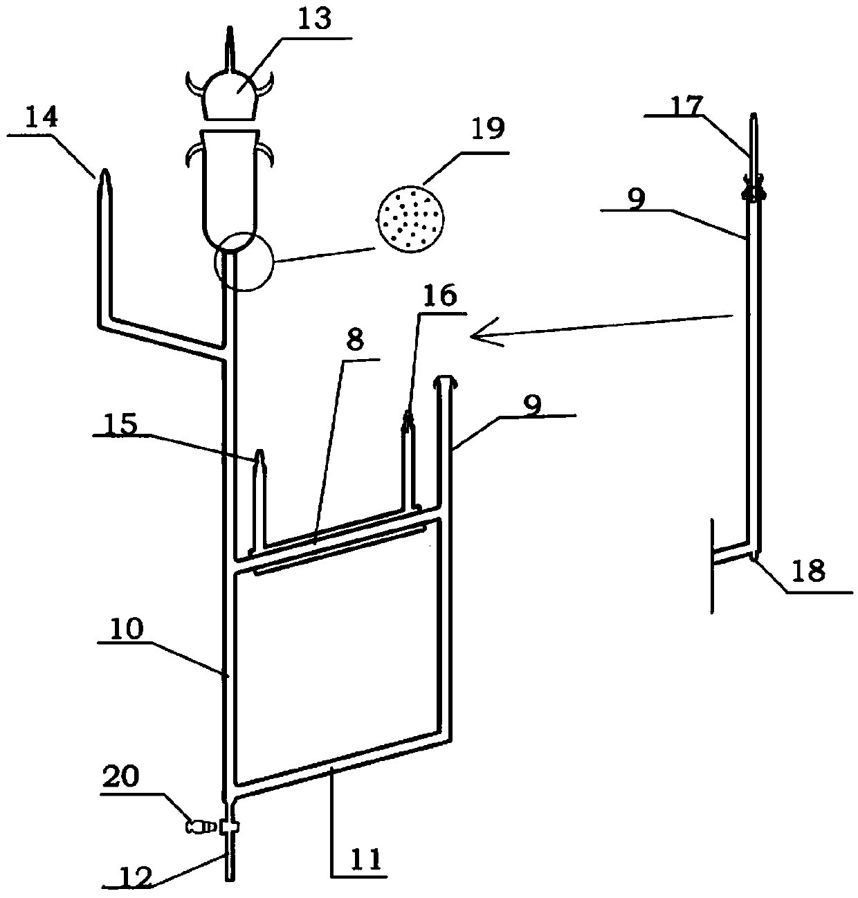 Super-high temperature liquid medium thermal convection experimental loop