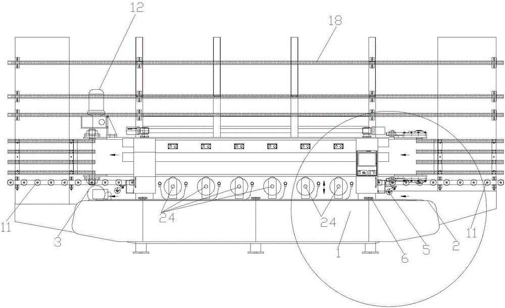 Full-automatic stone material line and edge grinding integrated machine