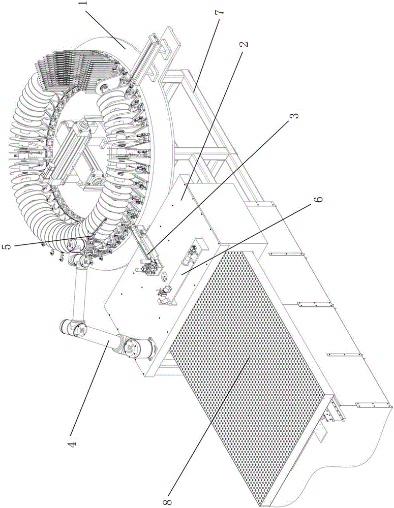 Wiring robot of automatic wiring machine