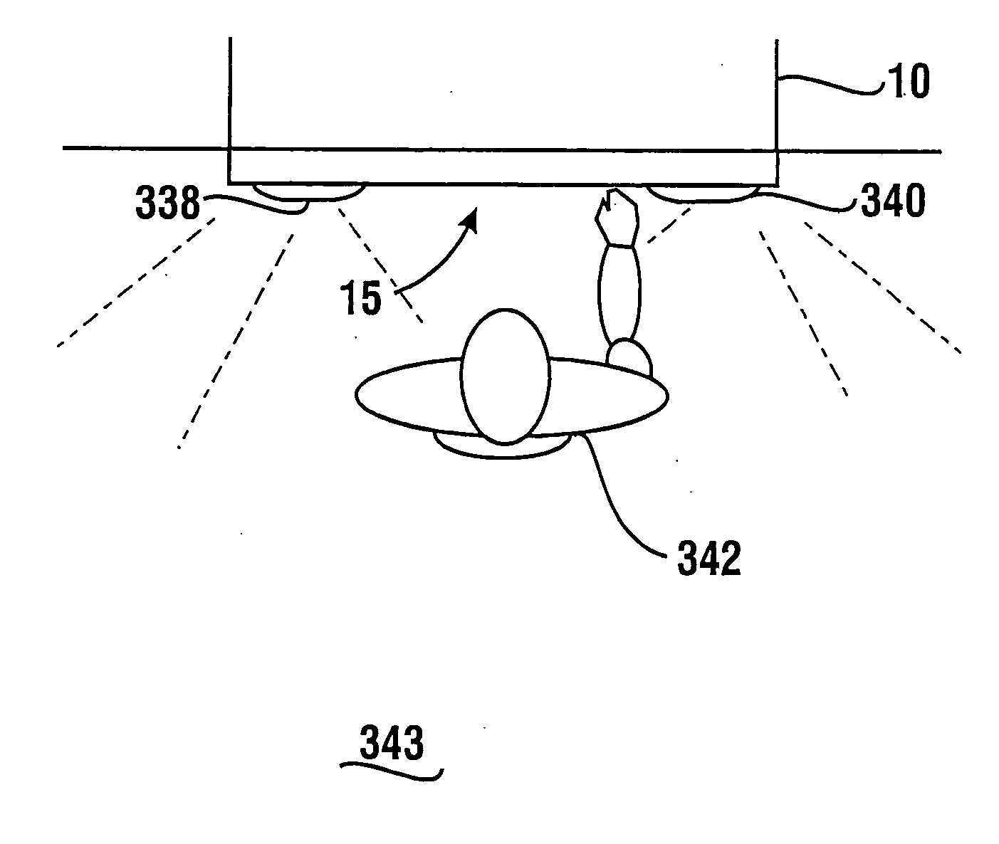 Cash dispensing automated banking machine with improved user observation capabilities