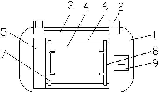 Automobile sun visor with clamping function