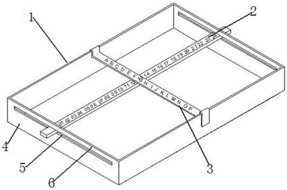 Fluorescent quantitative polymerase chain reaction 384-well pcr plate coordinate sample box