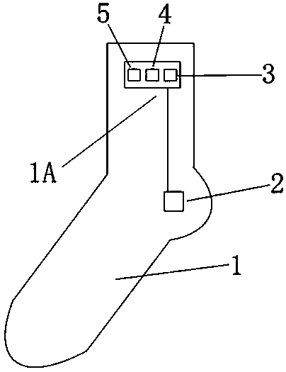 Ceramic piezoelectric sheet-based medical nursing sock alarm device