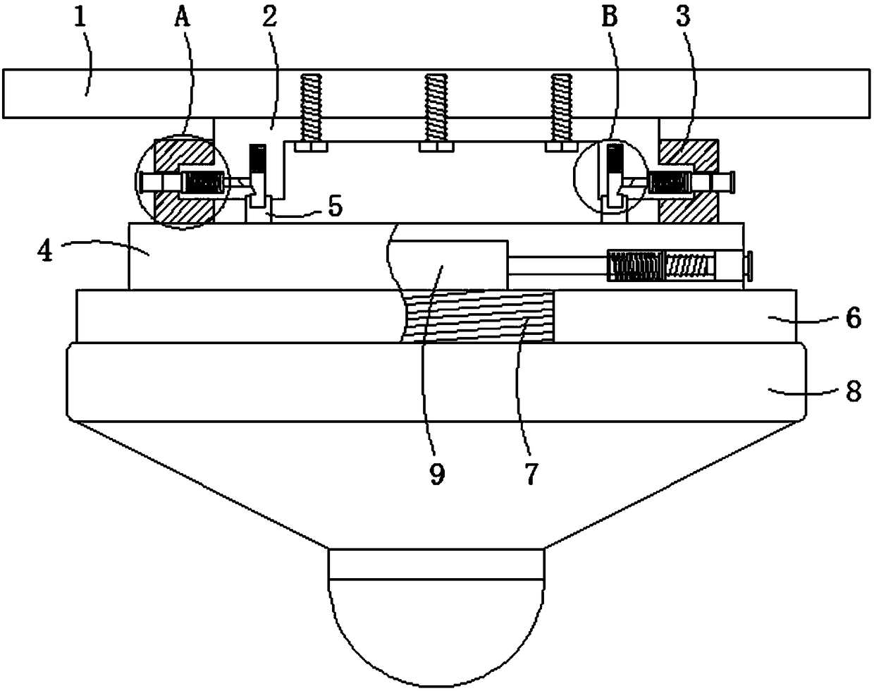 Mounting assembly for installing parking space detector