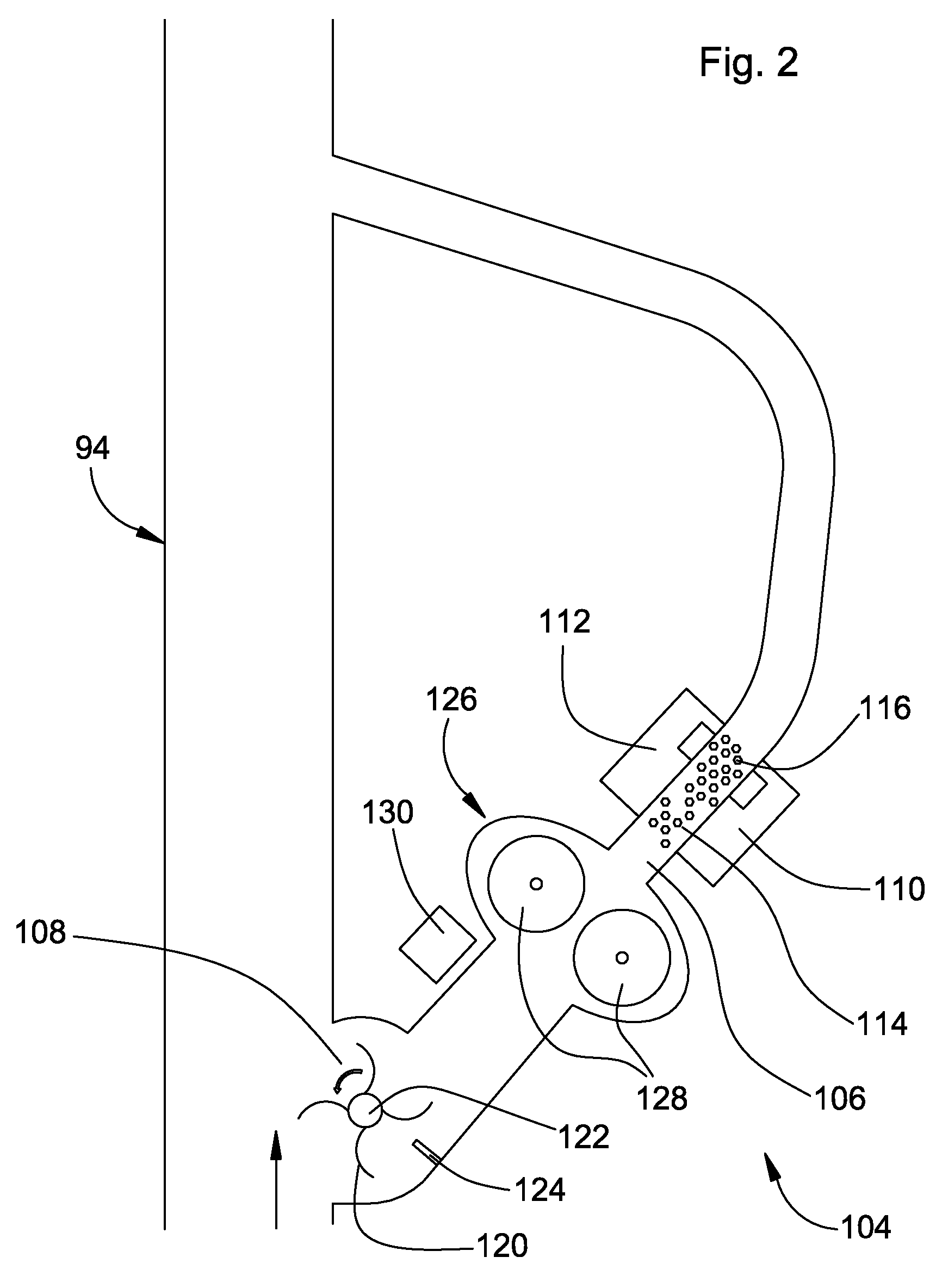 Measuring arrangement for determining the constituents of a sample taken from a crop stream