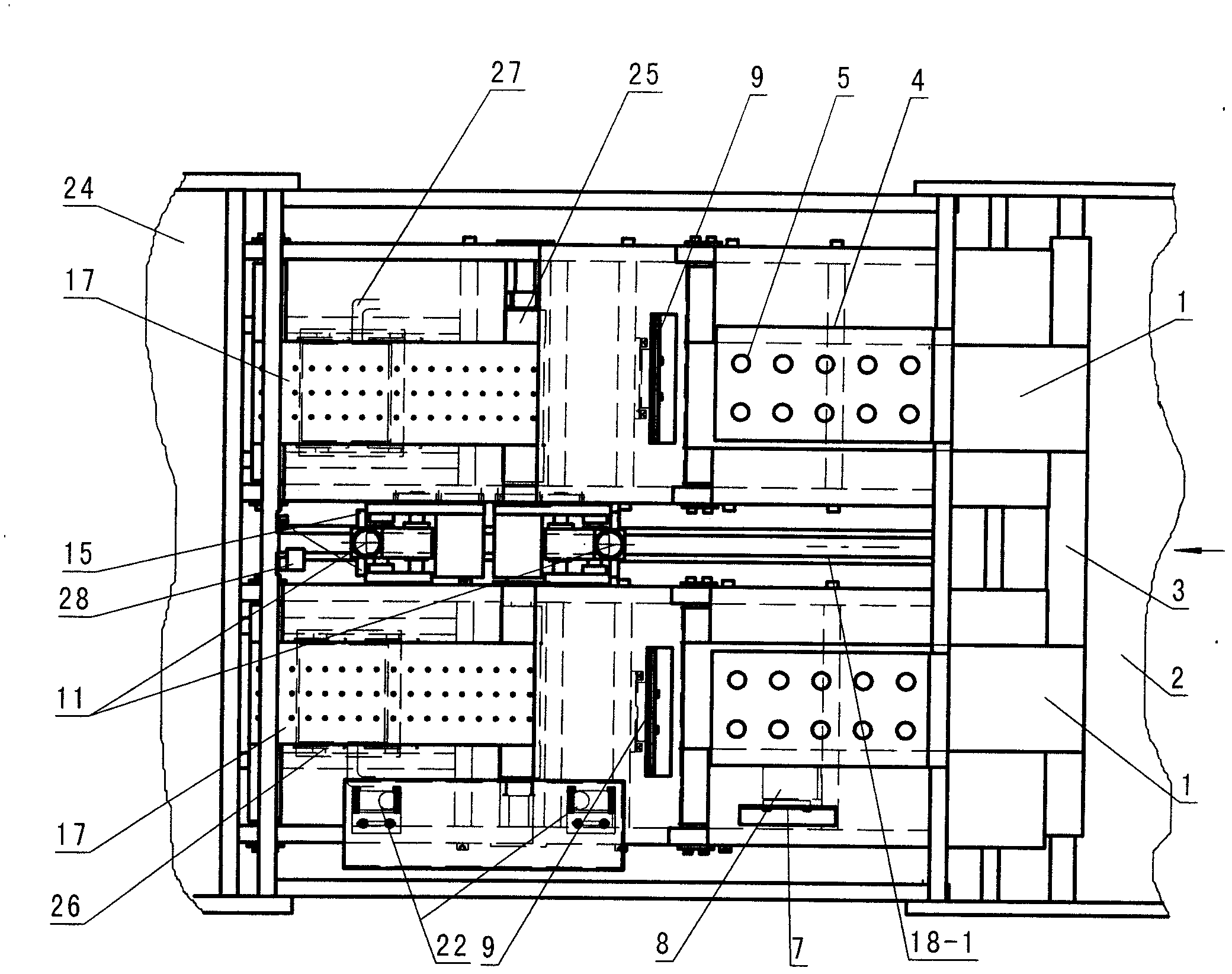 Fully-automatic card conveying, detecting and locating device