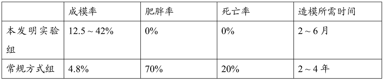 Modeling method for animal model of type 2 diabetes mellitus