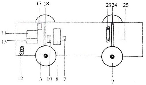 Electric automobile capable of generating electricity during walking