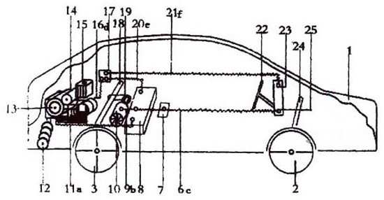 Electric automobile capable of generating electricity during walking