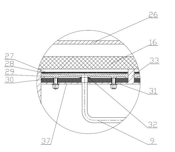 Pressurization rotating drum filtering machine