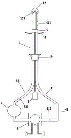 Medicine circulating type bladder instillation device