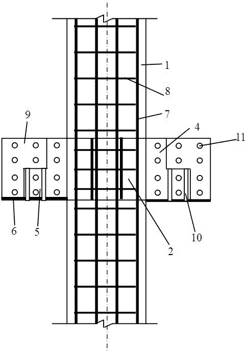 Full-fabricated cross concrete combining joint