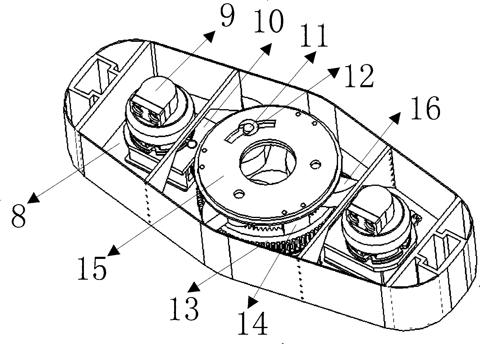 Automatized shaft mouth operation clamp for petroleum well workover