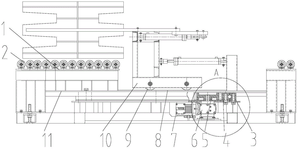 Large bag conveying and steering method and conveying and steering device