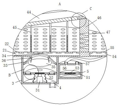 Printing ink wastewater treatment and purification device