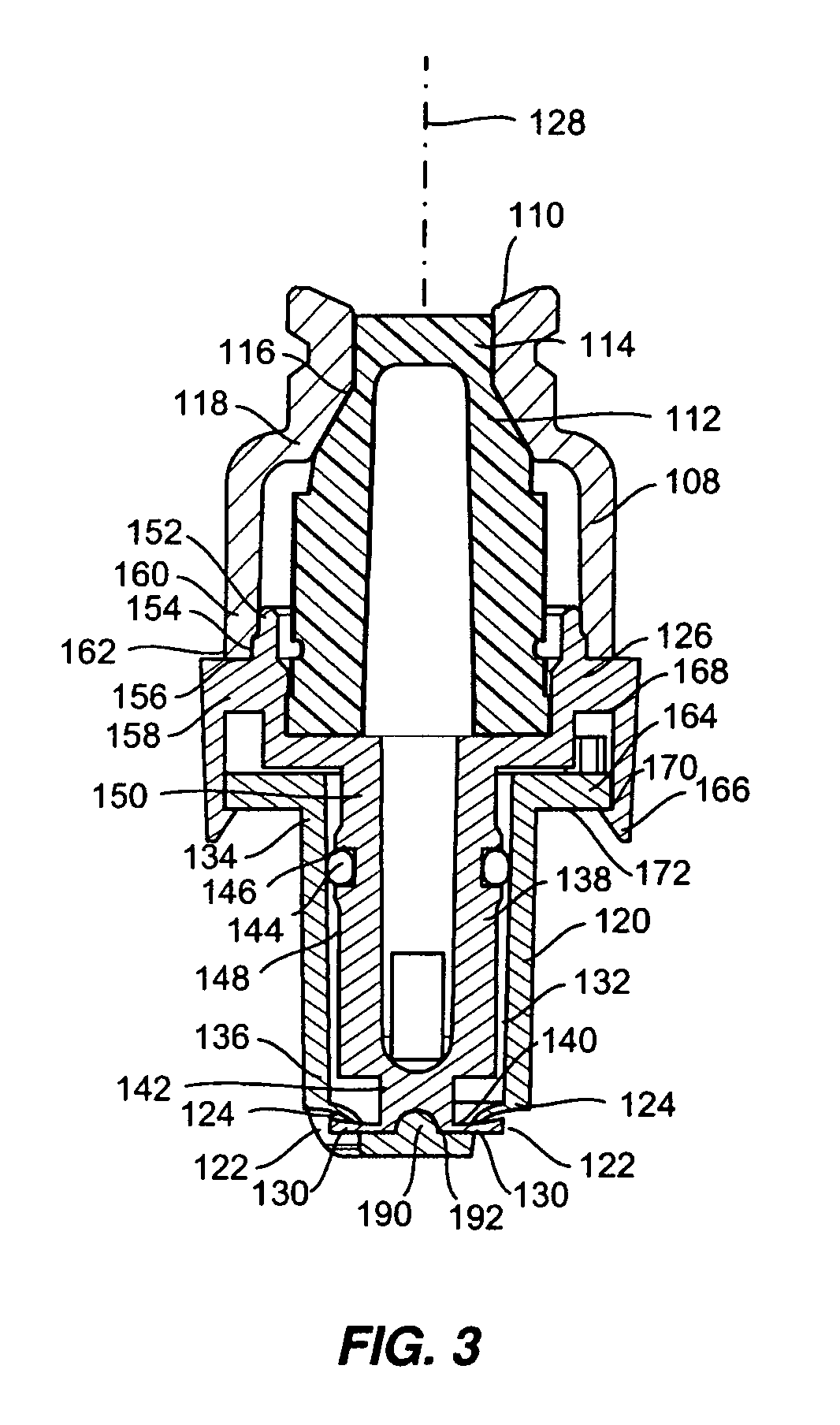 Port assembly for use with needleless connector