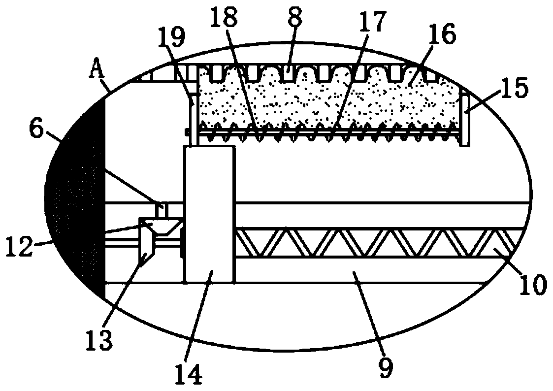 Warm gas isolation device of subway channel