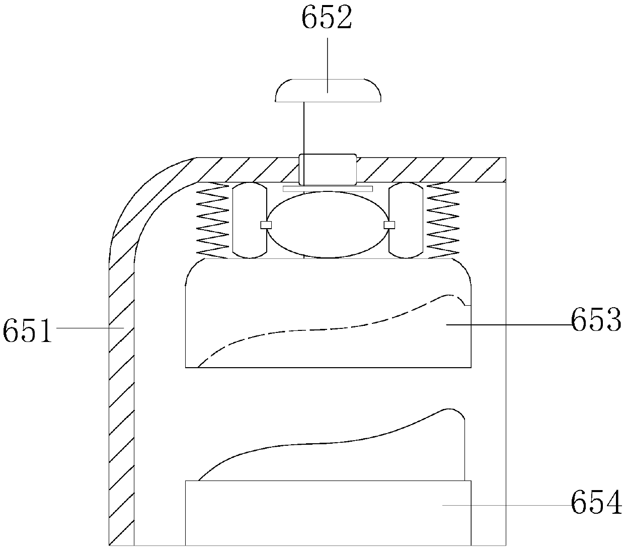 Leather shoe vamp setting machine capable of achieving secondary slow retreating type pressing setting