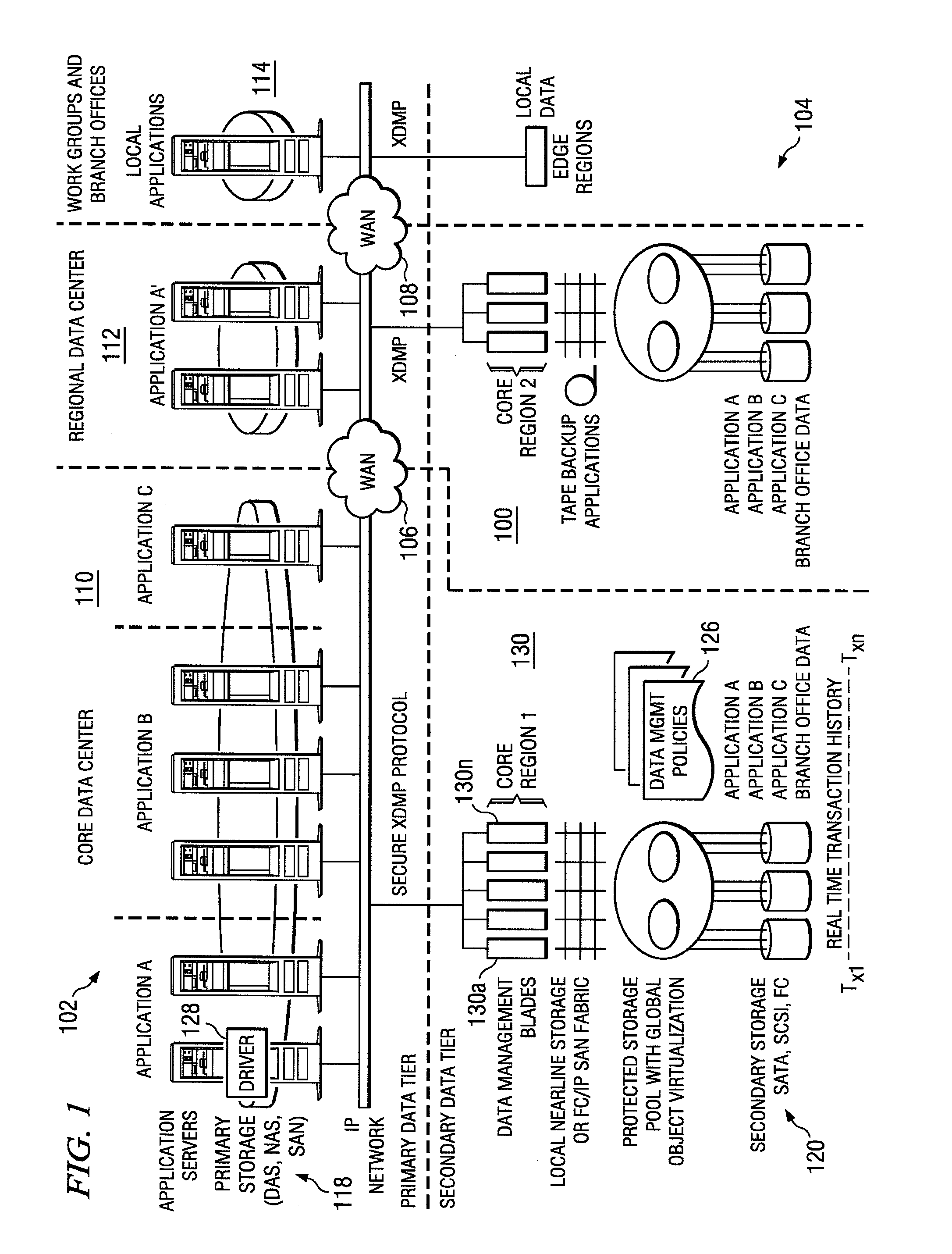 Method and system for real-time event journaling to provide enterprise data services