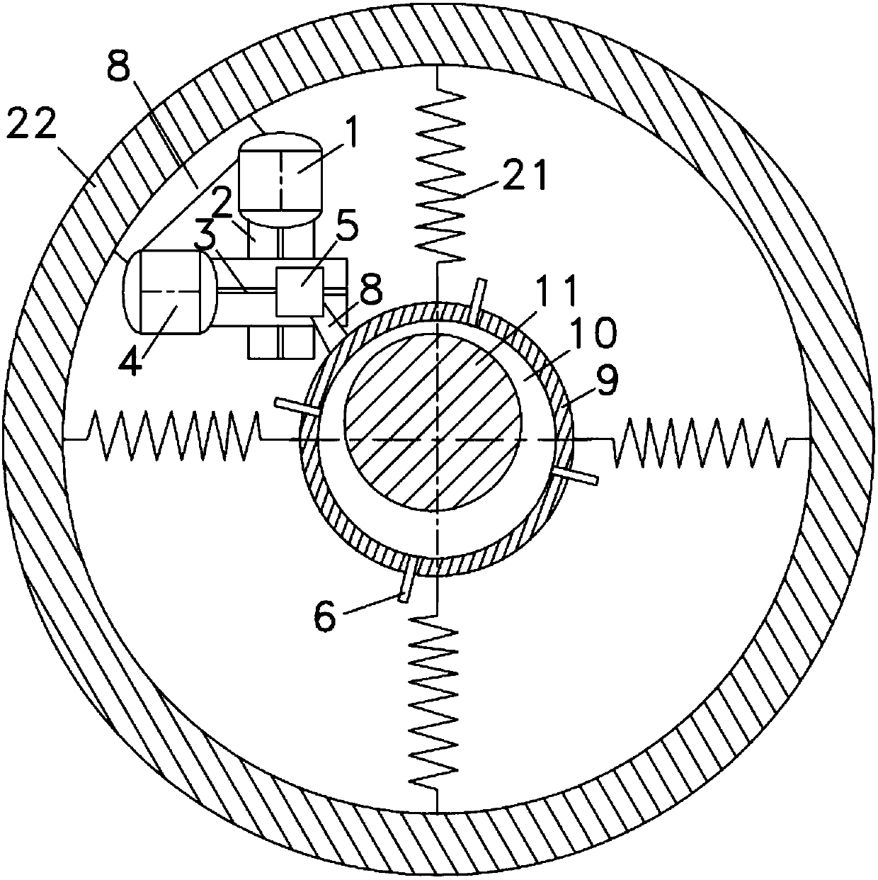 An Eccentric Adjusting Vibration Damping Device for Non-contact Sealing