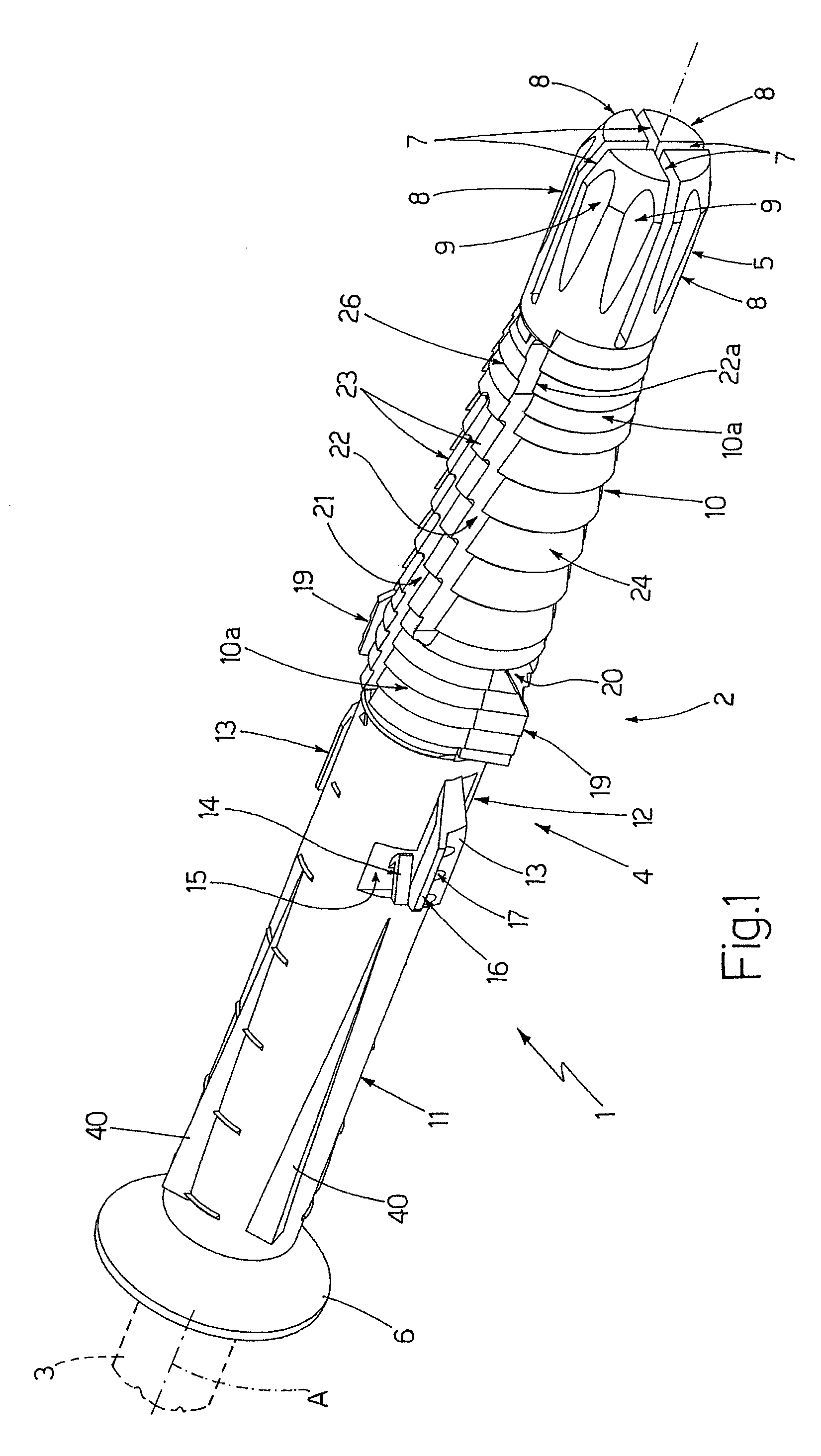 Anchor device of wooden or metal structures to a wall