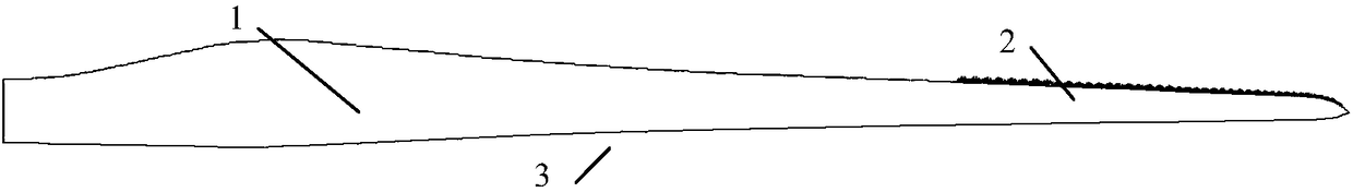 Noise reduction device of blade of wind generating set