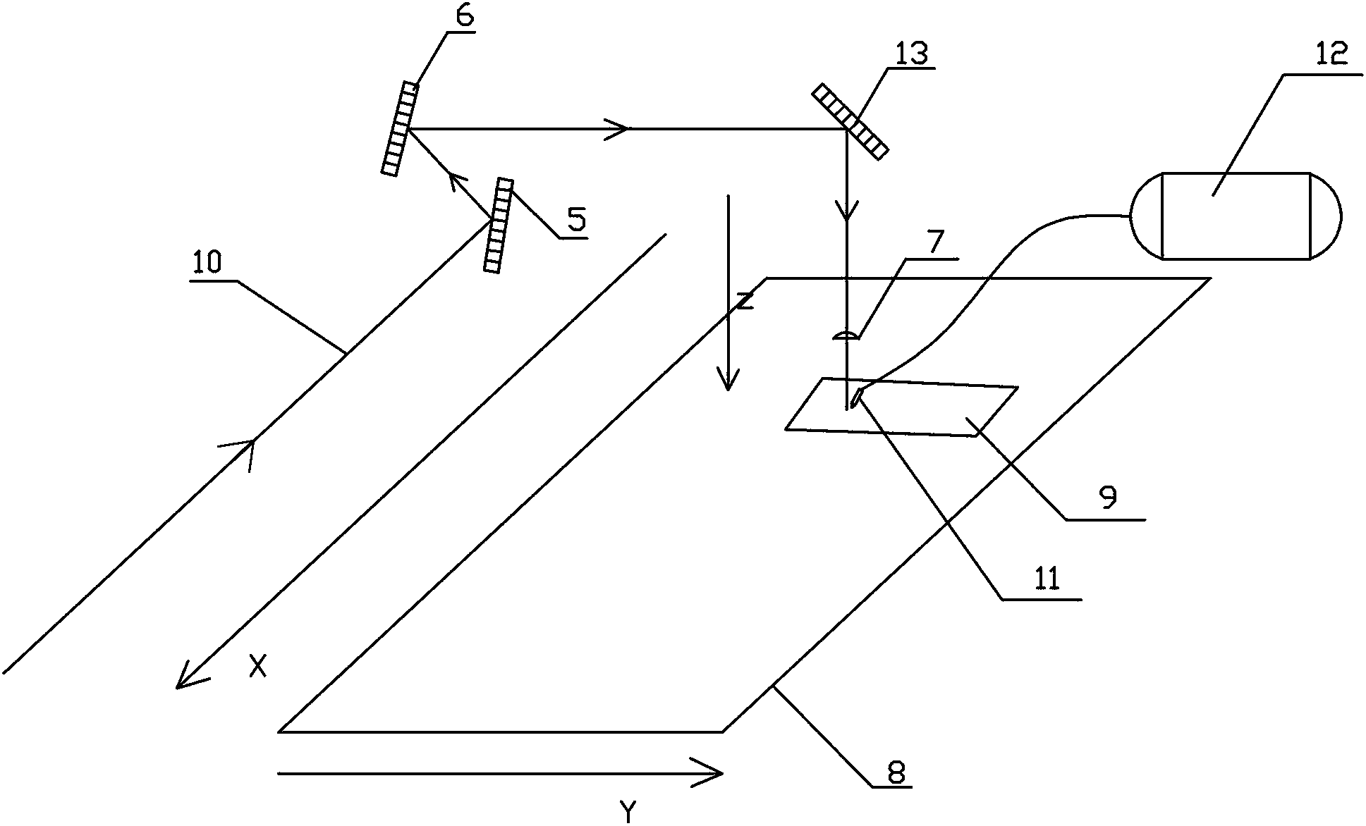 Nitrogen laser cutting machining device for saw blade base body