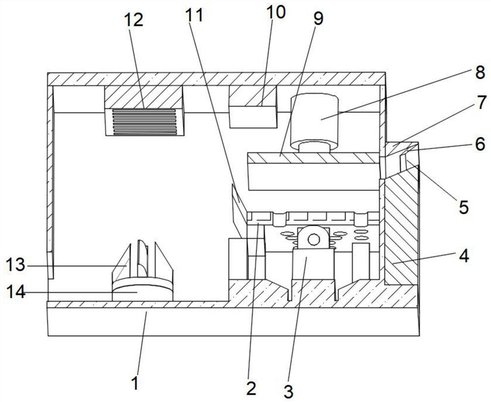 Extrusion recovery device for kitchen garbage treatment