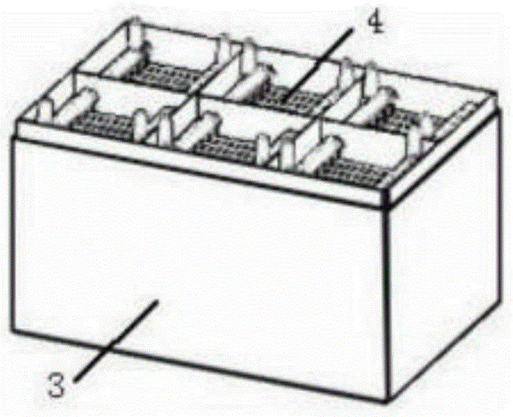 Lead-acid storage battery and electric car using such lead-acid storage battery