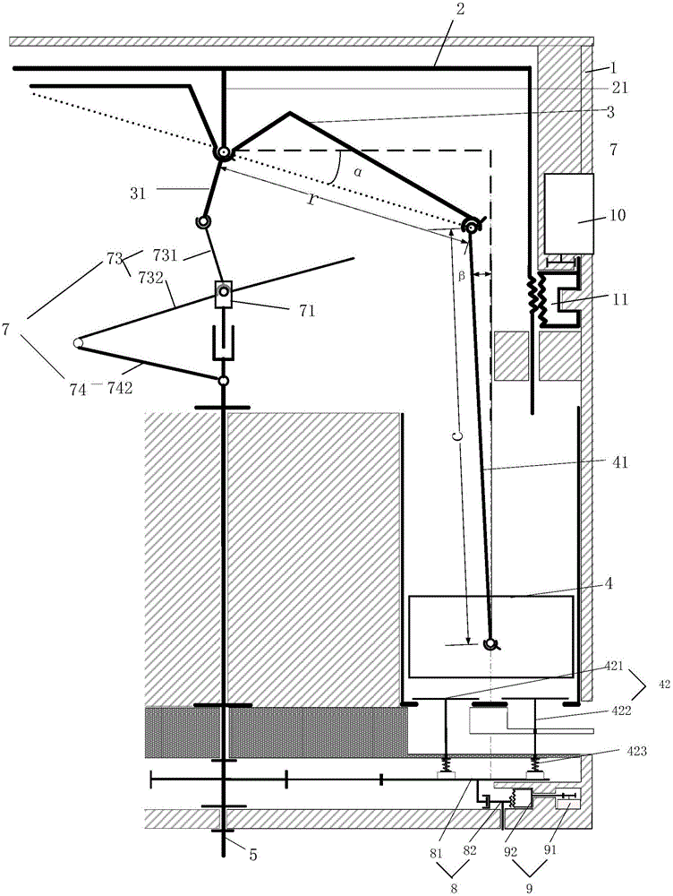 Adjustable tilting tray type crankshaft-free variable displacement engine