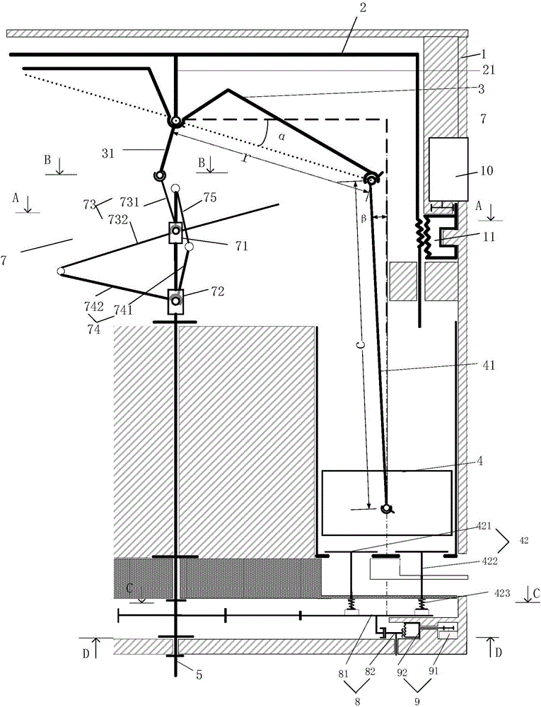 Adjustable tilting tray type crankshaft-free variable displacement engine