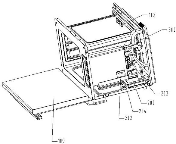 Electric steaming furnace with hot air flow