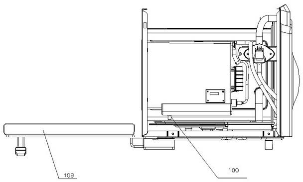 Electric steaming furnace with hot air flow