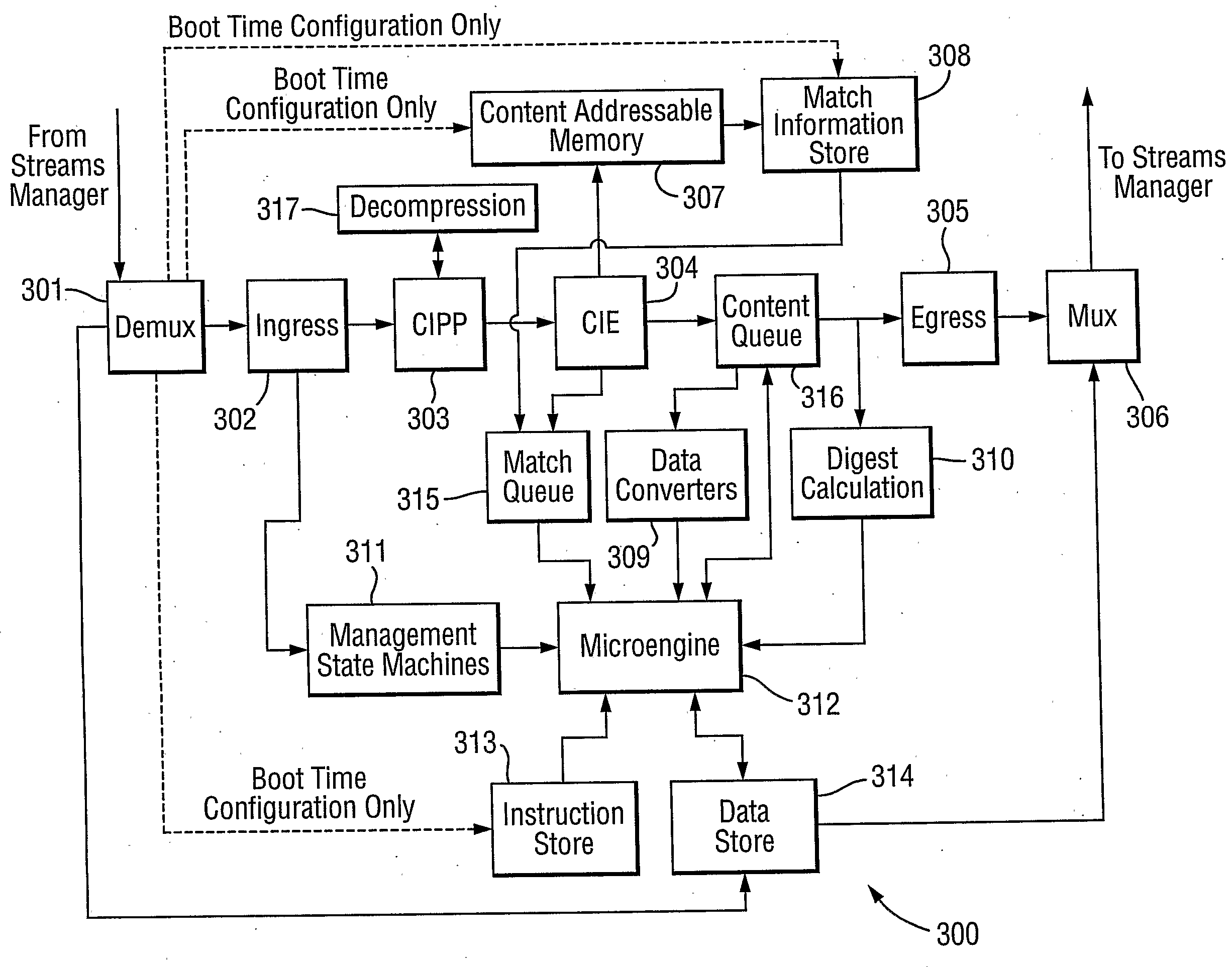 Network implemented content processing system