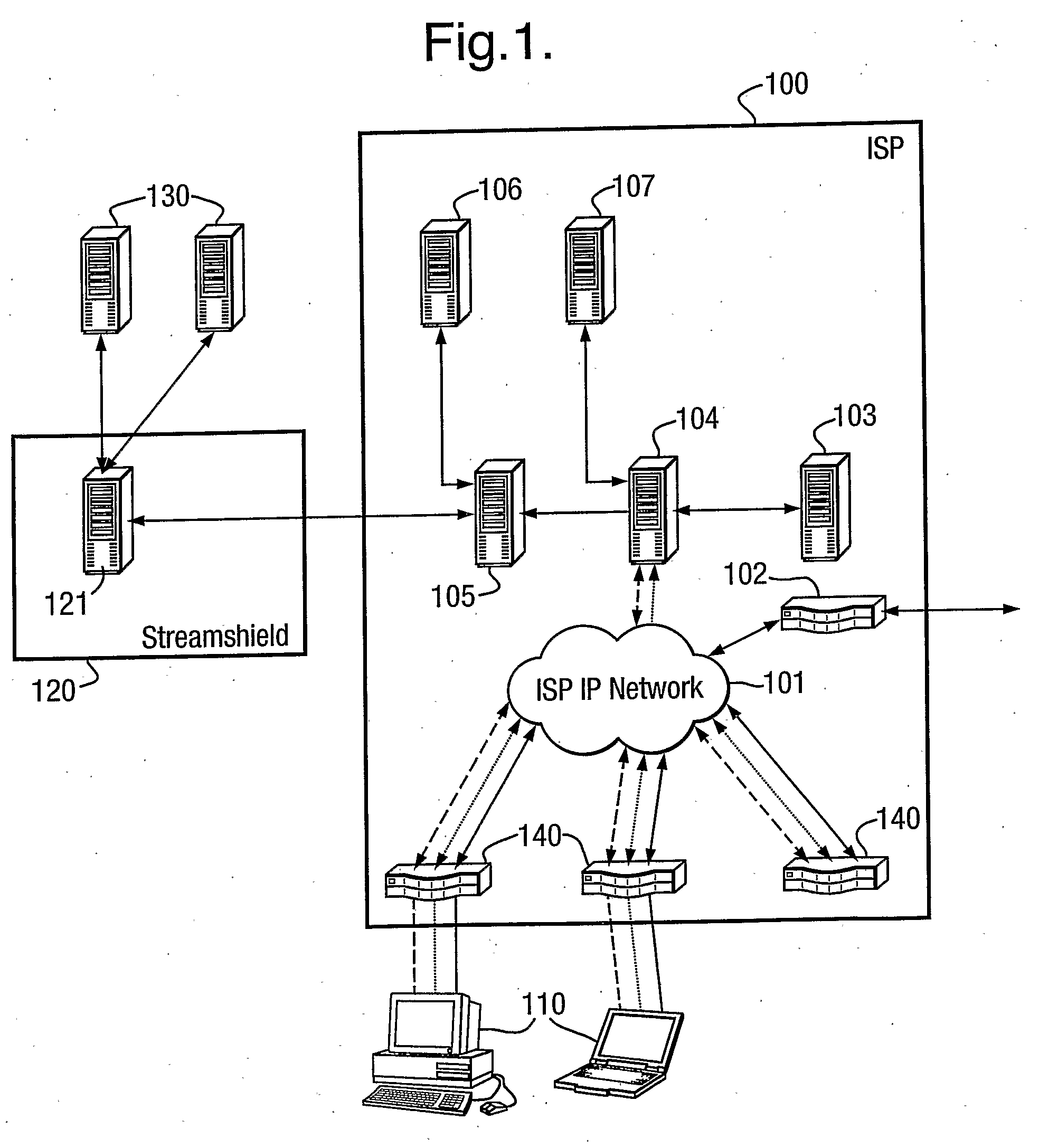 Network implemented content processing system