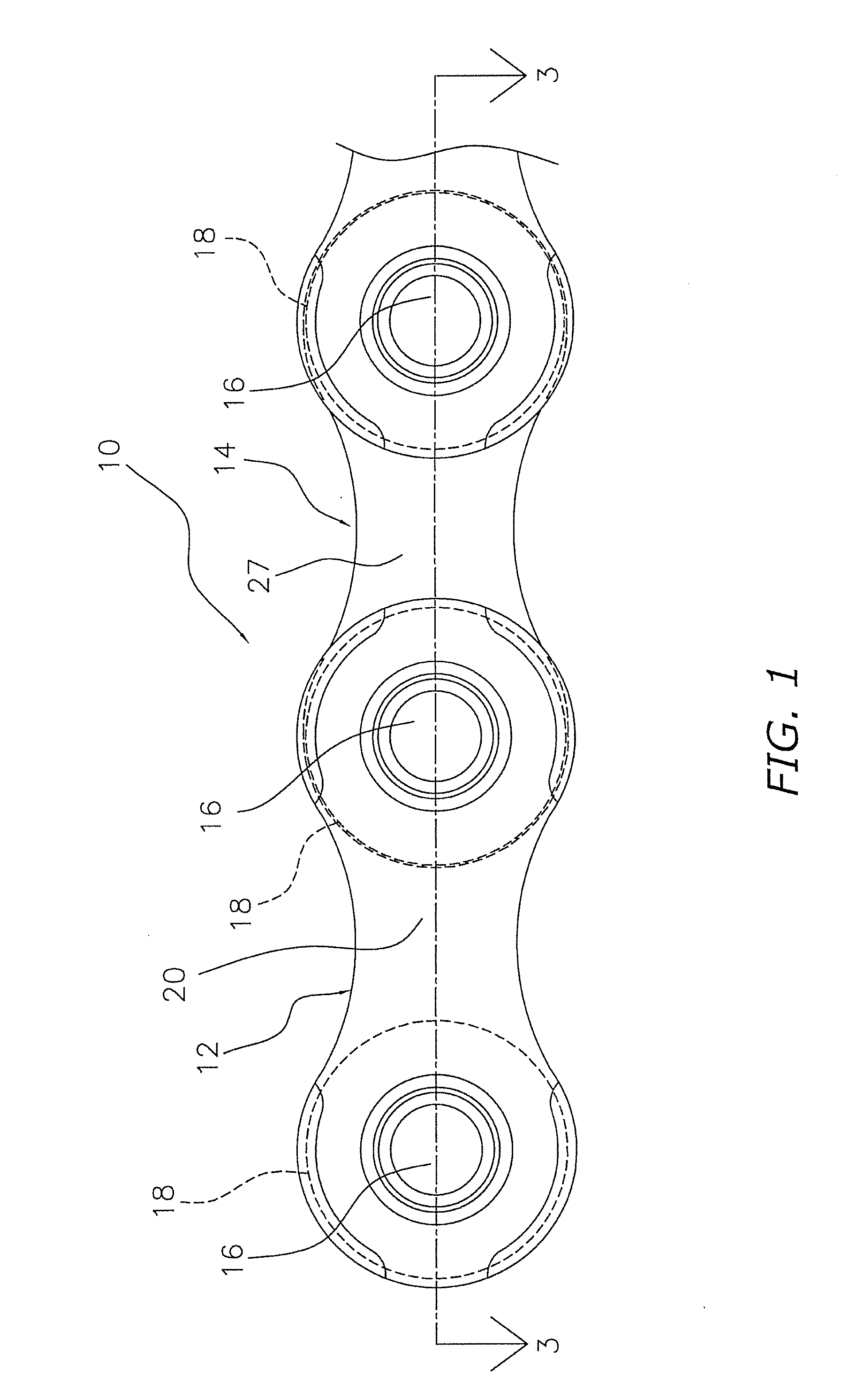 Inner link plate for bicycle chain