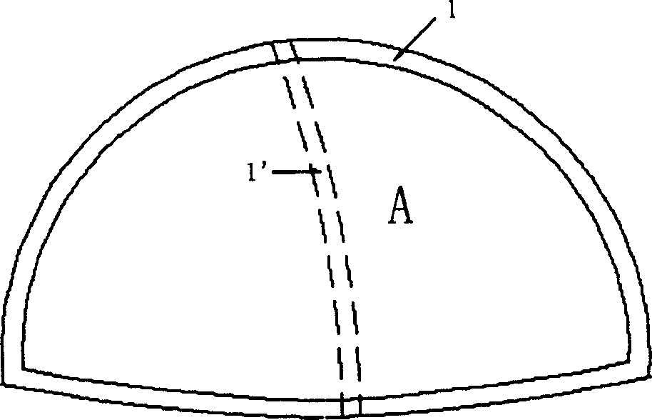 Dormant digging and separating construction method for underground two layers and multilayer composite lining structure