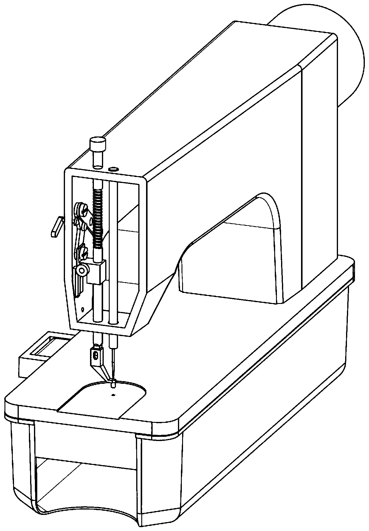 Automatic presser foot device for sewing machine