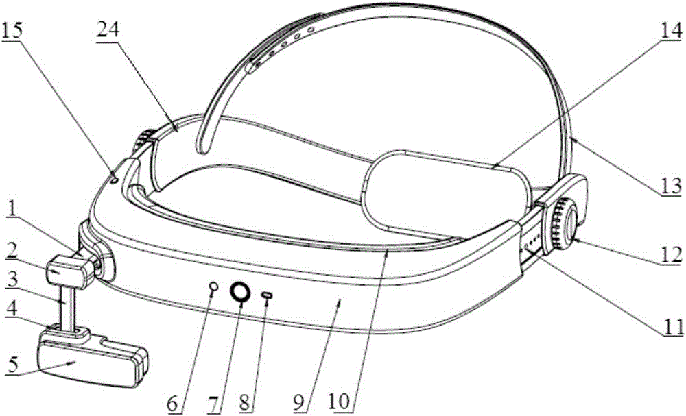 Wearable intelligent visual sense strengthening equipment