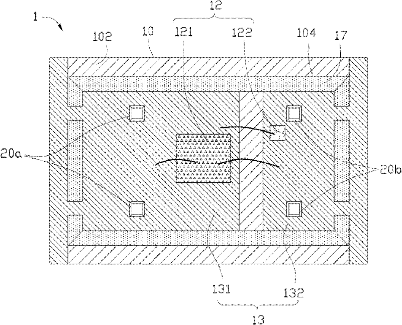 Packaging structure of light-emitting diode emitting light in forward direction and formation method thereof